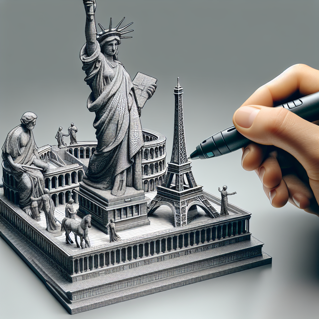 ¿Cómo crear una réplica de un monumento famoso con un bolígrafo 3D?